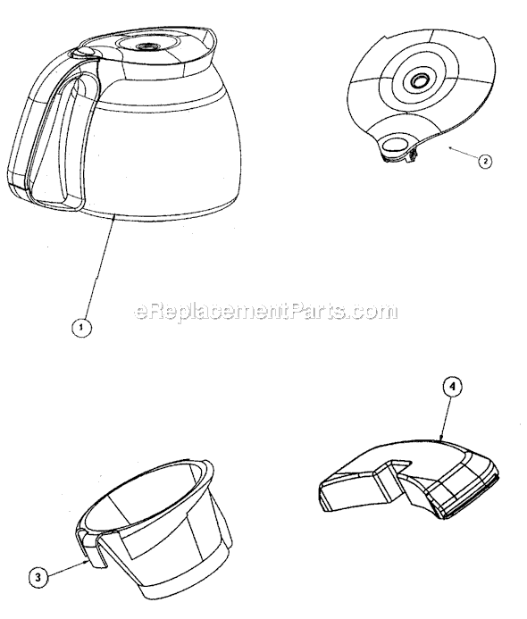Page A Diagram and Parts List for UR17D  Mr Coffee Coffee Maker